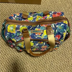 Lily Bloom Blue Floral Travel Bag